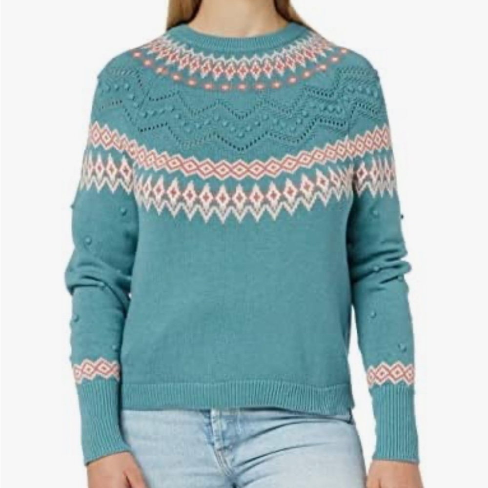 SPRINGFIELD Jersey jacquard polka dots women sweater size L